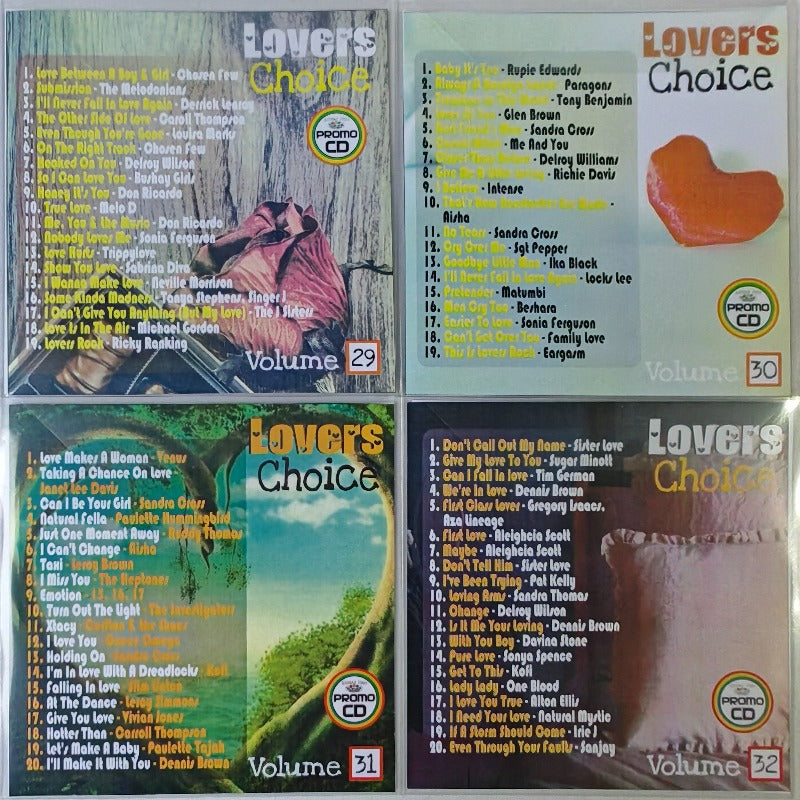 Lovers Choice 4CD Jumbo Pack 8 (Vol 29-32) - Lovers Rock, Reggae & Rubadub