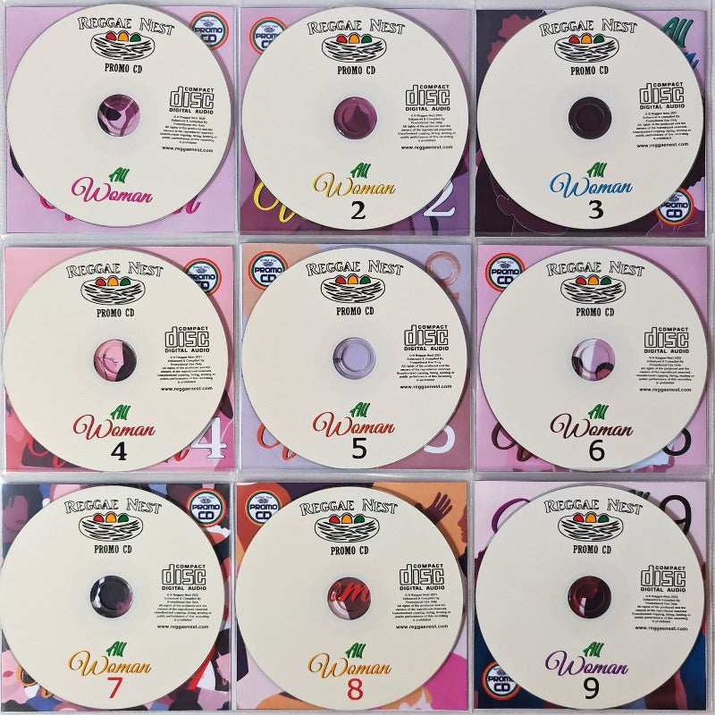 All Woman 9CD MEGA Pack (Vol 1-9) - Various Strictly Female Reggae Artists