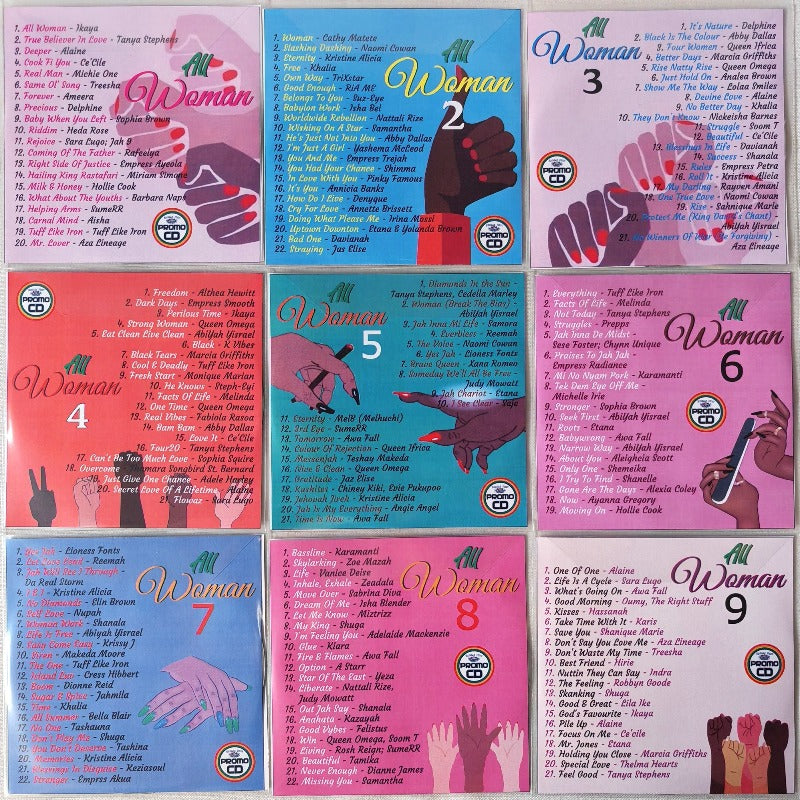 All Woman 9CD MEGA Pack (Vol 1-9) - Various Strictly Female Reggae Artists