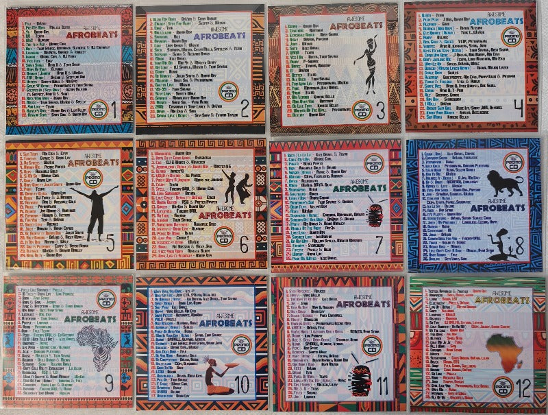 Awesome Afrobeats 12CD ULTRA Party Pack - Hot & Heavy Afro music Wicked Party Vibe - New School!!