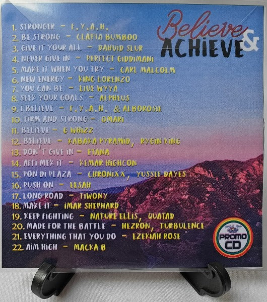 Believe & Achieve - An inspirational reggae music CD encouraging focus and drive