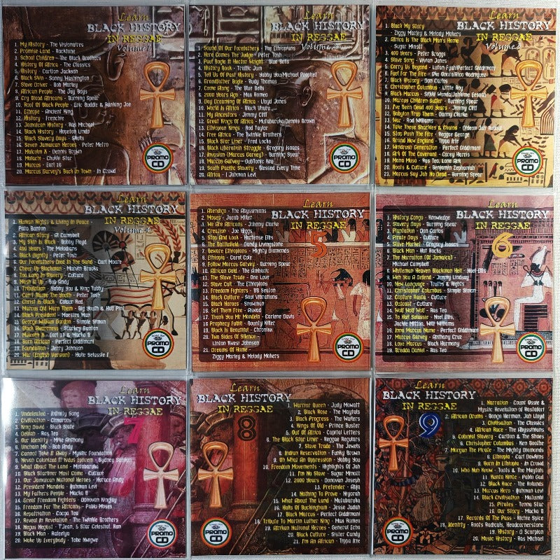 Black History In Reggae MEGA 9CD Pack (Vol 1-9) - Uplifting, Educational, Historic Reggae