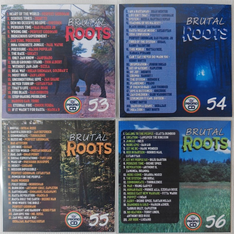 Brutal Roots 4CD Jumbo Pack 14 (Vol 53-56) - Modern Roots Reggae Collection
