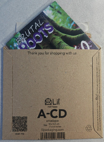 Brown envelope with a colorful product inside, featuring the brand 'Lil'.