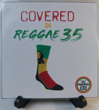 Thumbnail for Promo CD cover with 'Covered in Reggae 35' text and a colorful sock illustration on a white background.