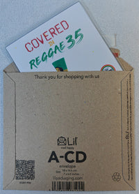 Thumbnail for Brown envelope with a card inside, featuring 'Covered Reggae 35' text.