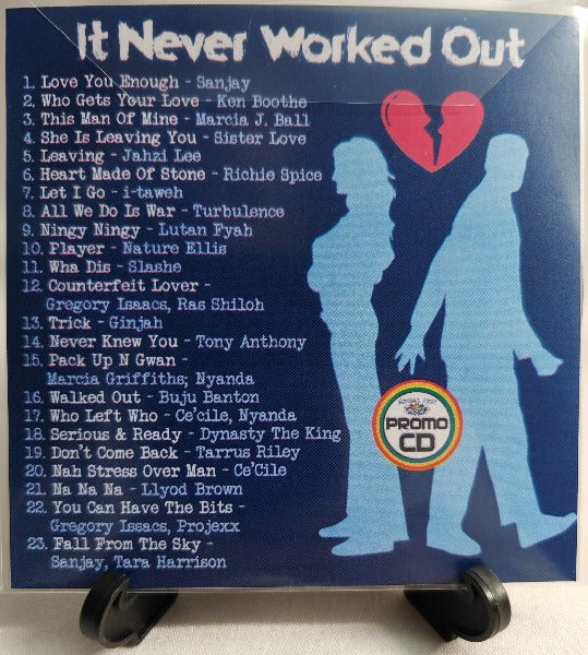 It Never Worked Out - One Drop CD featuring Relationship Breakdown Reggae 2024