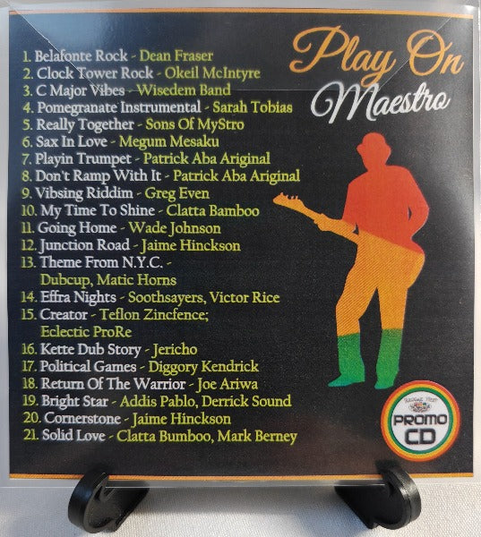 Play On Maestro - 20 Modern Instrumental Reggae - CD for LOUD play Brilliant non-vocal Reggae