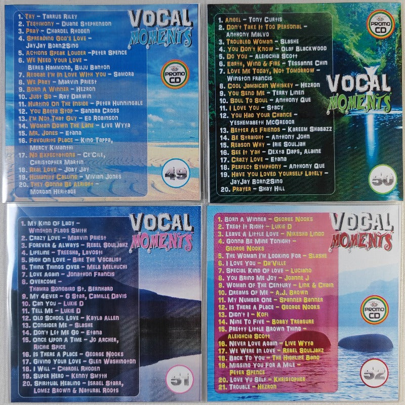 Vocal Moments 4CD Jumbo Pack 13 (Vol 49-52) - 5 Hours+ Beautiful Vocal  Reggae