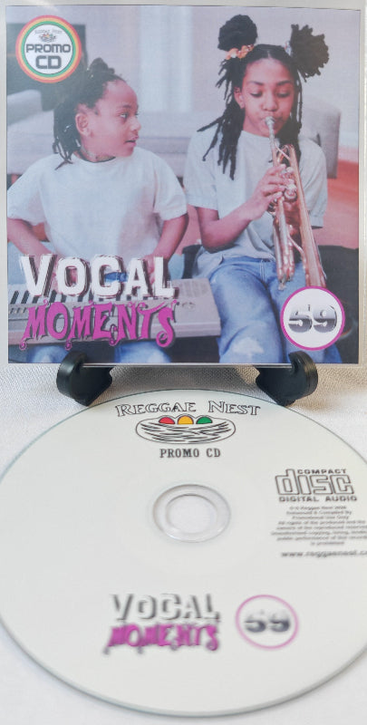 Promo CD cover with two children playing instruments and a CD below.