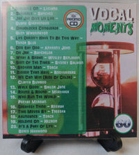 Thumbnail for Promotional CD for 'Vocal Moments' with tracklist and hourglass design