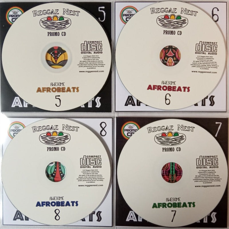 Awesome Afrobeats 4CD Jumbo Pack 2 (Vol 5-8) - A great entry into the world of Afrobeats