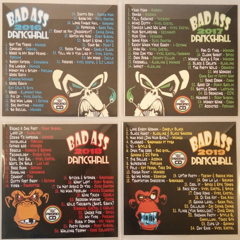 Bad Ass Dancehall 4CD Jumbo Pack Hot Dancehall & Bashment Hot Tunes (Explicit)