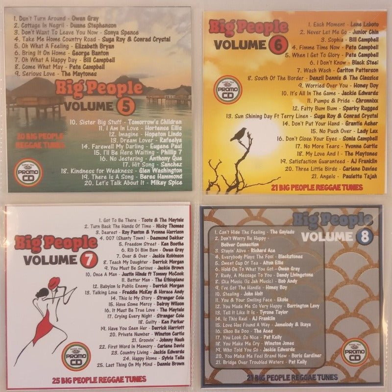 Big People 4CD Jumbo Pack 2 (Vol 5-8) - Mature Reggae for Mature people