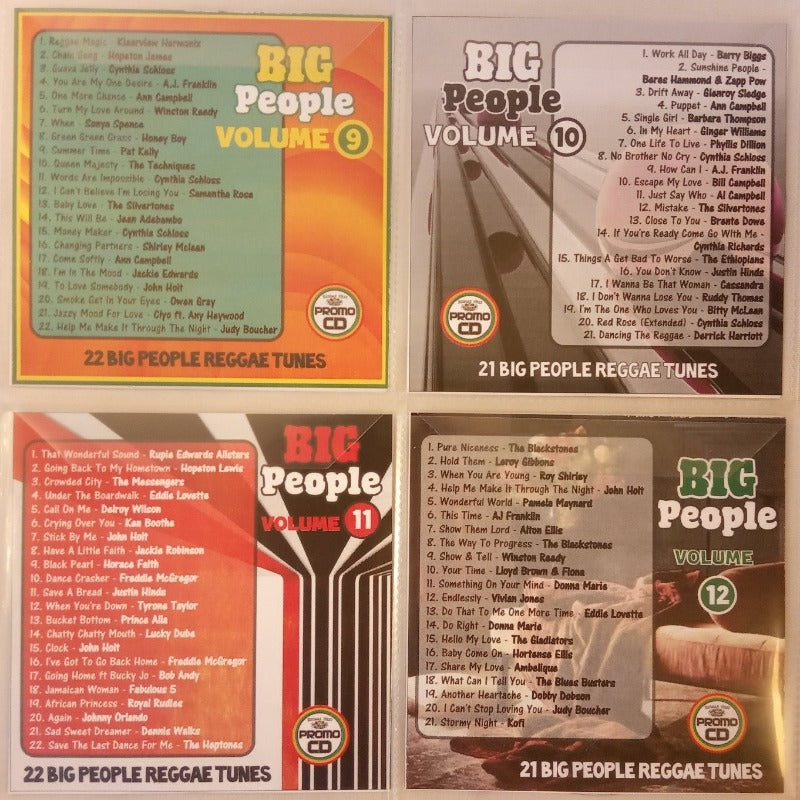 Big People 4CD Jumbo Pack 3 (Vol 9-12) - Mature Reggae for Mature