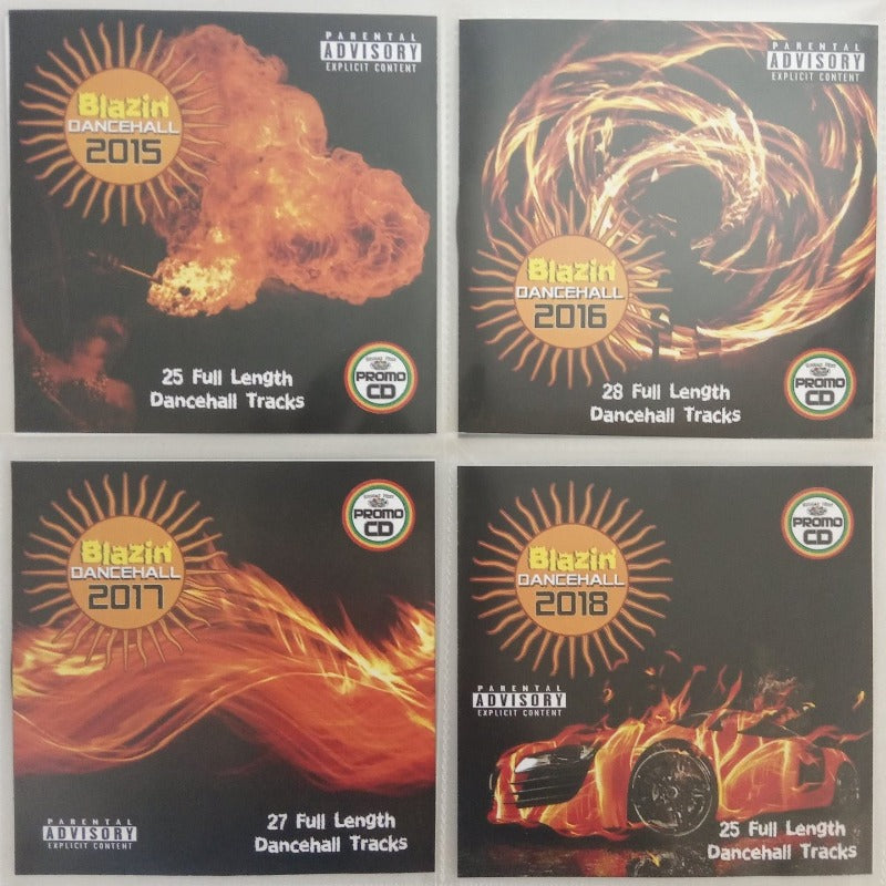 Blazin Dancehall 4CD Jumbo Pack (2015-2018) Hot Dancehall, Bashment, Urban Reggae & Riddims