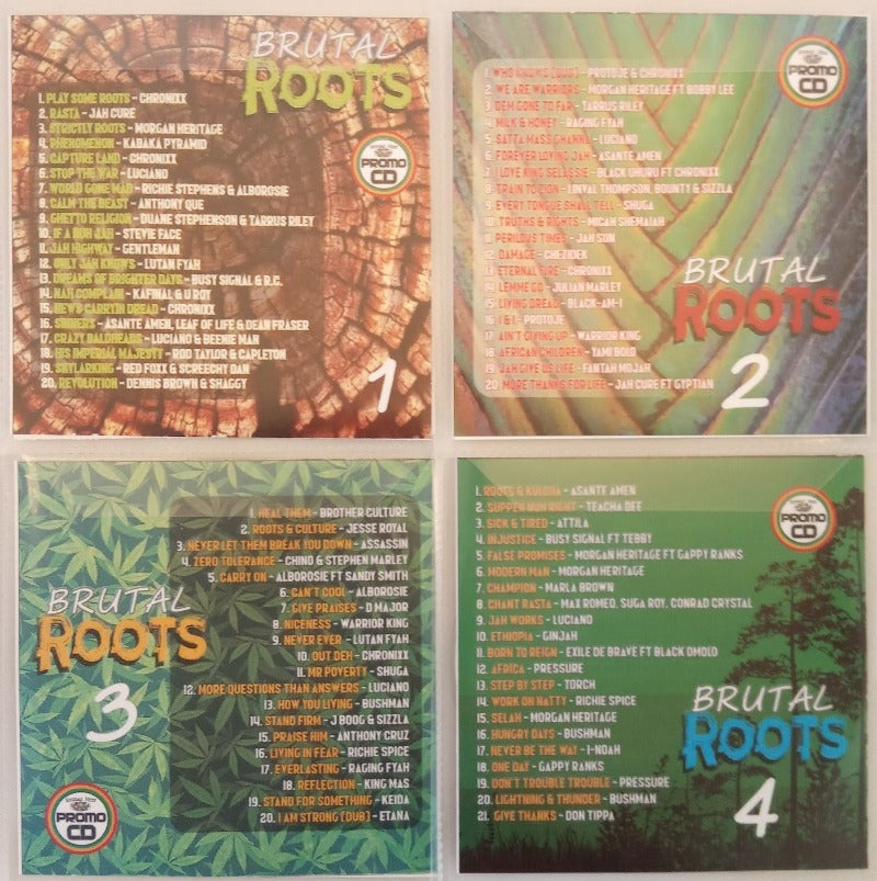 Brutal Roots 4CD Jumbo Pack 1 (Vol 1-4) - Modern Roots Reggae Collection