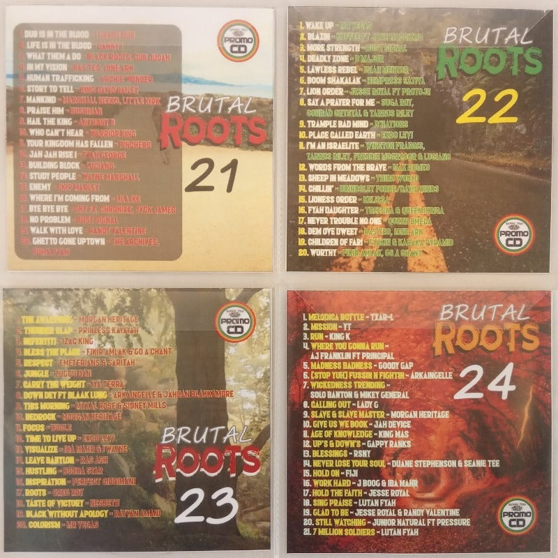 Brutal Roots 4CD Jumbo Pack 6 (Vol 21-24) - Modern Roots Reggae Collection