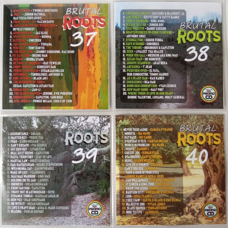 Brutal Roots 4CD Jumbo Pack 10 (Vol 37-40) - Modern Roots Reggae Collection