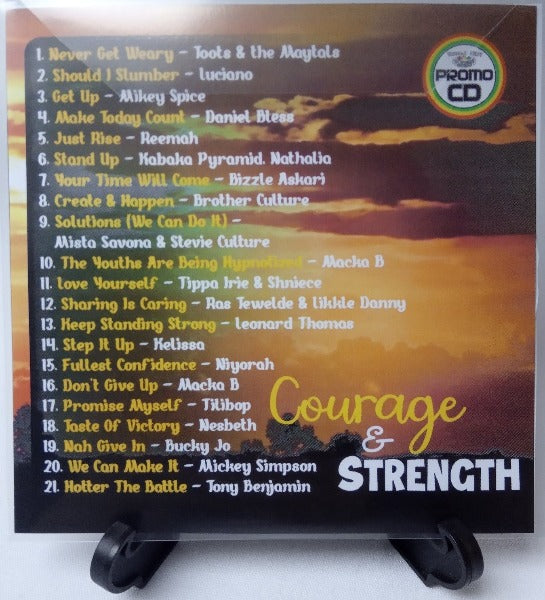 Courage & Strength - A reggae motivational music CD encouraging persistence & determination