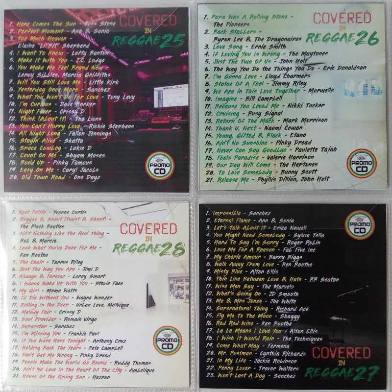 Covered In Reggae 4CD Jumbo Pack 7 (Vol 25-28) - Popular cover versions in Reggae
