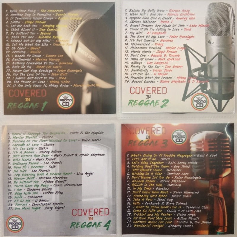 Covered In Reggae 4CD Jumbo Pack 1 (Vol 1-4) - Popular cover versions in Reggae