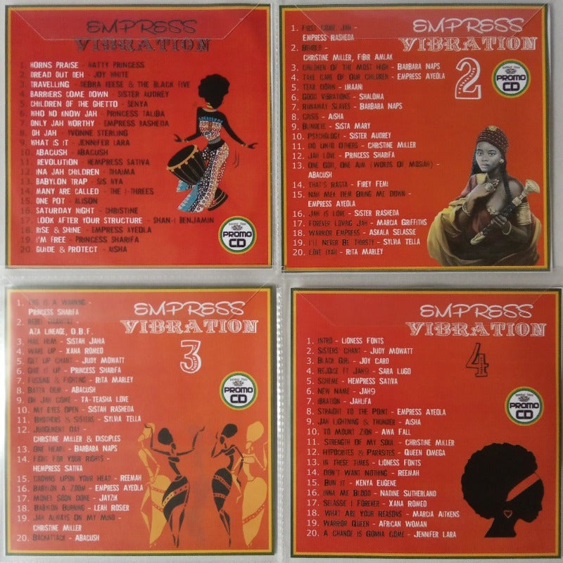 Empress Vibration Jumbo Pack 1 (Vol 1-4) - Strictly strong Female Conscious/Roots Reggae Rockers CD