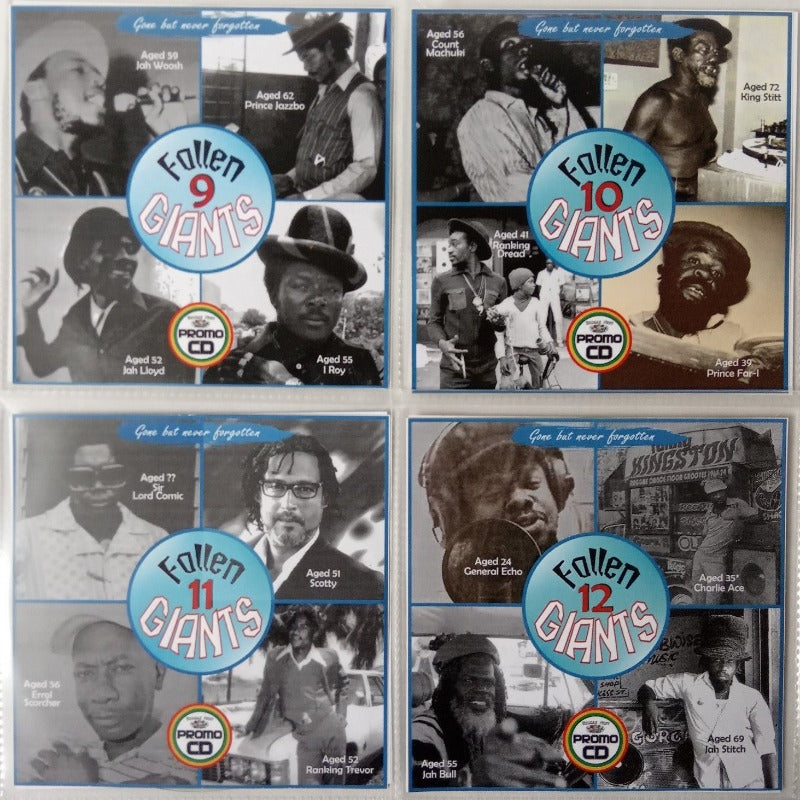 Fallen Giants 4CD Jumbo Pack 3 (Vol 9-12) - 16 Reggae Giants who have passed away