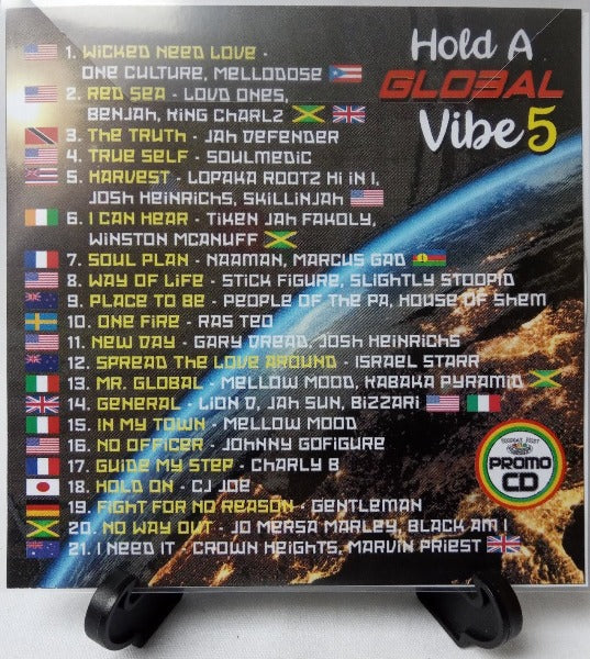 Hold A Global Vibe 5 - Various Artists Solid Reggae Music from all 4 corners