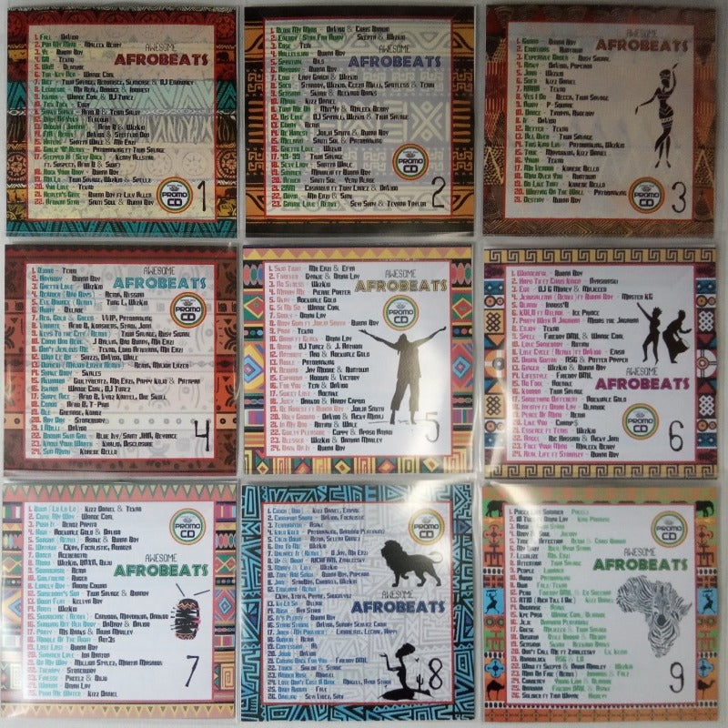 Awesome Afrobeats 9CD Party Pack - Hot & Heavy Afro music Wicked Party Vibe - New School!!