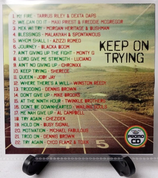 Keep On Trying - A reggae motivational music CD encouraging persistence & determination