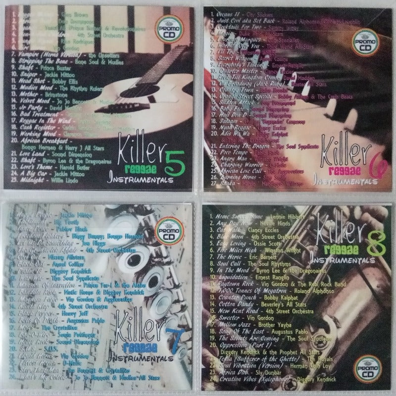 Killer Instrumentals 4CD Jumbo Pack 2 (Vol 5-8) - Awesome Reggae Instrumental Ska, Reggae, Rocksteady & Roots