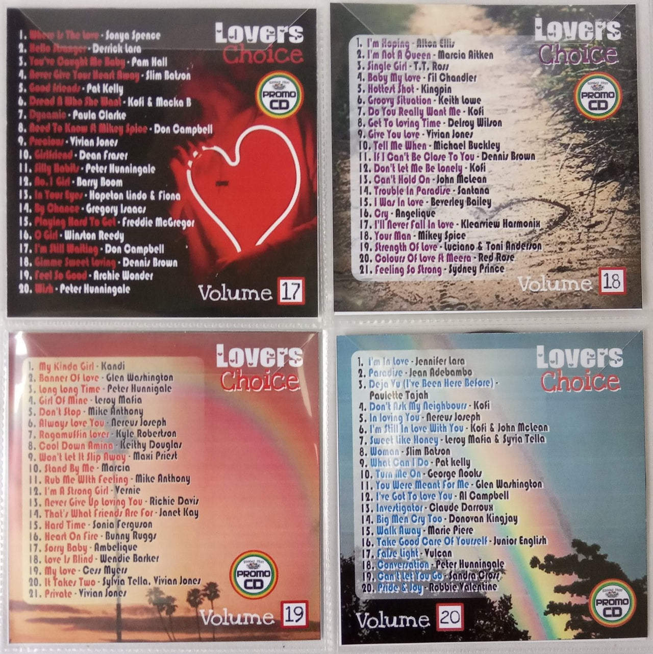 Lovers Choice 4CD Jumbo Pack 5 (Vol 17-20) - Lovers Rock, Reggae & Rubadub