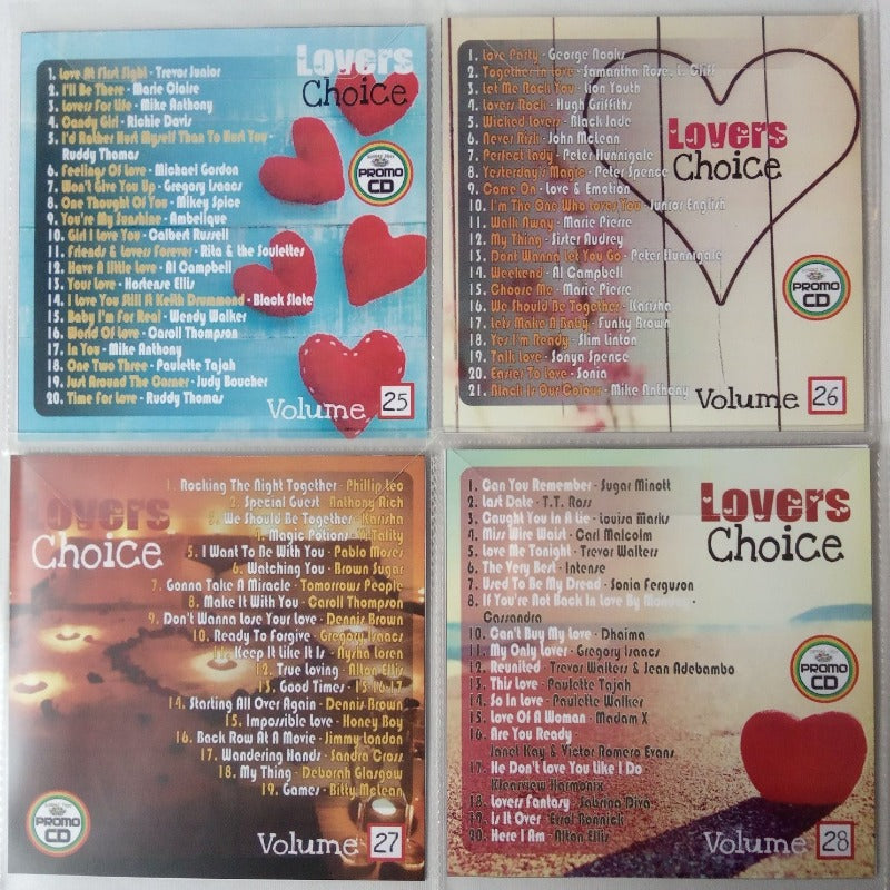 Lovers Choice 4CD Jumbo Pack 7 (Vol 25-28) - Lovers Rock, Reggae & Rubadub