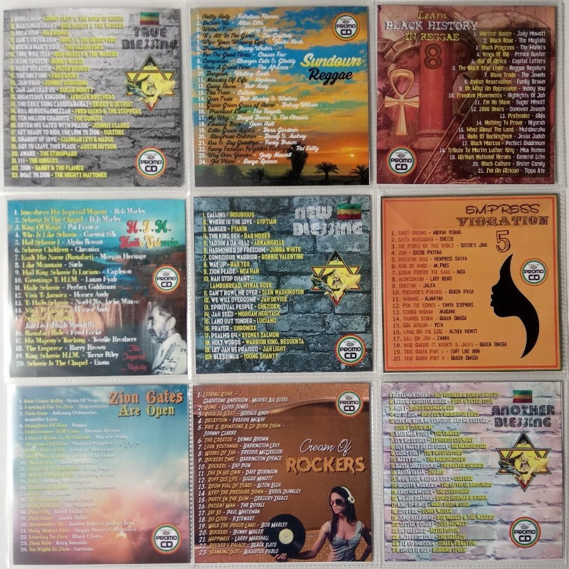 Rastafari Appreciation 9CD Pack - Rasta infused Roots Reggae, Spiritual, Nyabinghi, Rockers