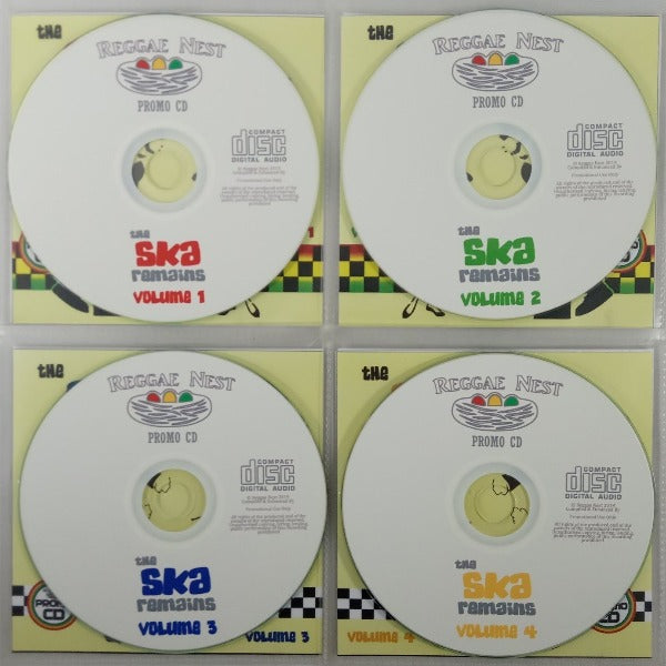The Ska Remains 4CD Jumbo Pack 1 (Vol 1-4) Classic/Rare Ska - 114 Big Tunes