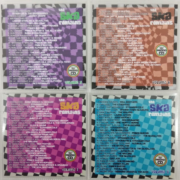 The Ska Remains 4CD Jumbo Pack 2 (Vol 5-8) Classic/Rare Ska - 114 Big Tunes