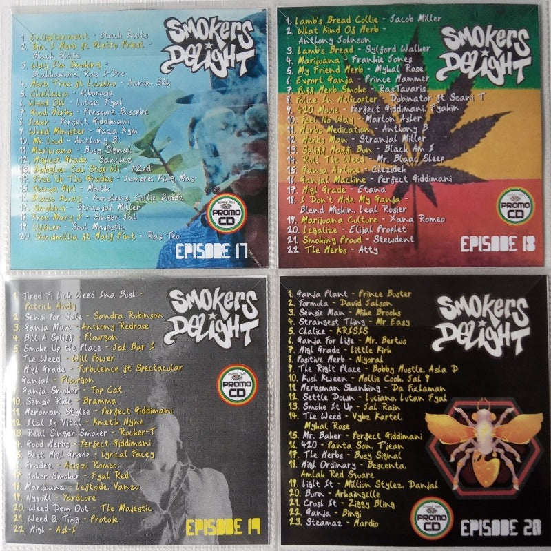 Smokers Delight 4CD Jumbo Pack 5 (Ep. 17-20) - Herbal Session Reggae