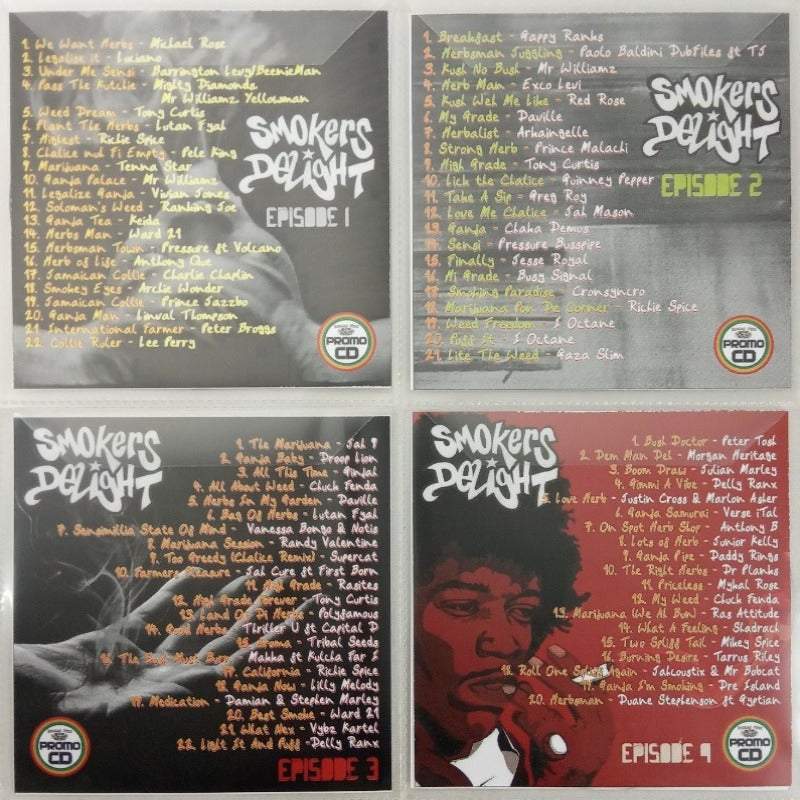 Smokers Delight 4CD Jumbo Pack 1 (Ep. 1-4) - Herbal Session Reggae