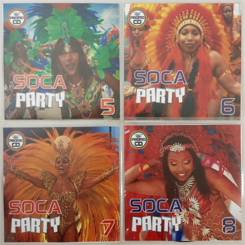 Soca Party Jumbo Pack 2 (Vol 5-8) - Party Discs, Calypso & Soca new & classic, Energy!!