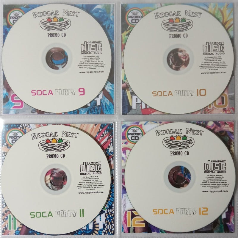 Soca Party Jumbo Pack 3 (Vol 9-12) - Party Discs, Calypso & Soca new & classic, Energy!!