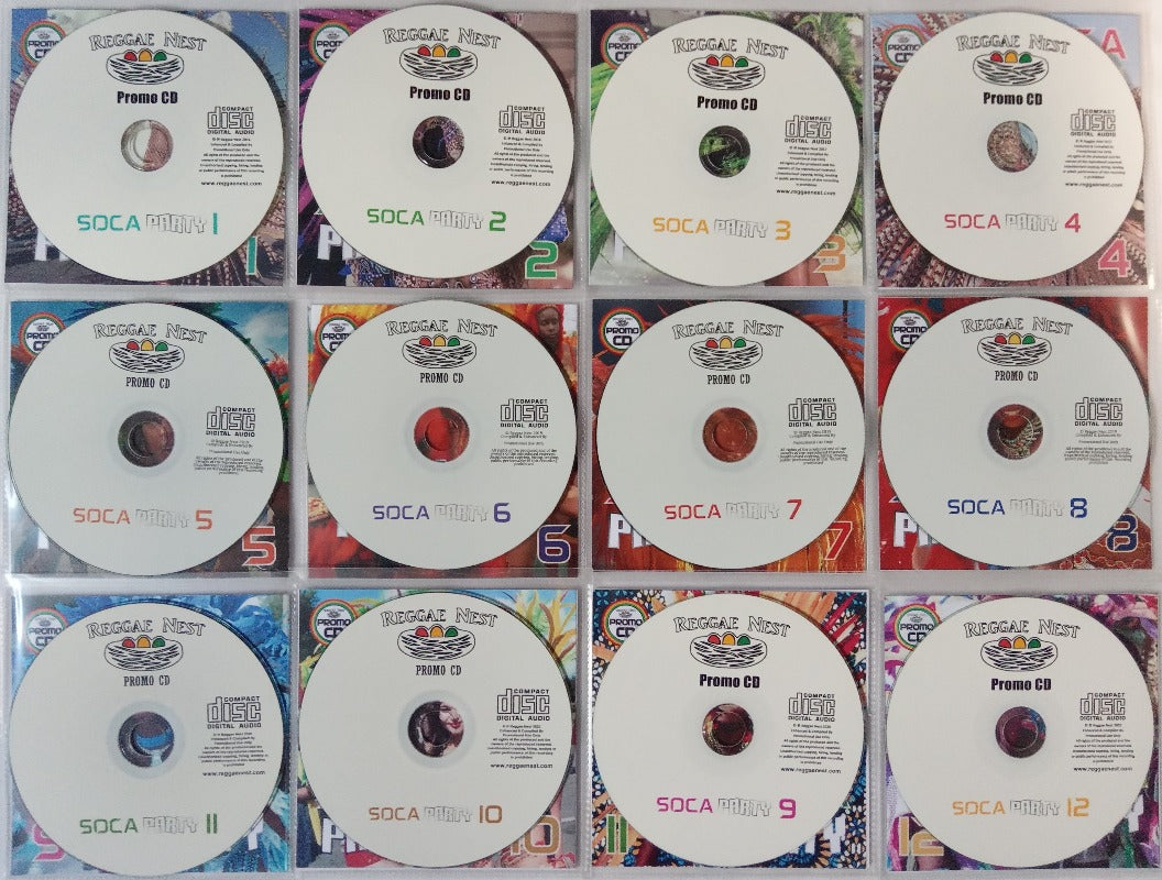 Soca Party Ultra 12CD Pack - Party Discs, Calypso & Soca new & classic, Energy!!