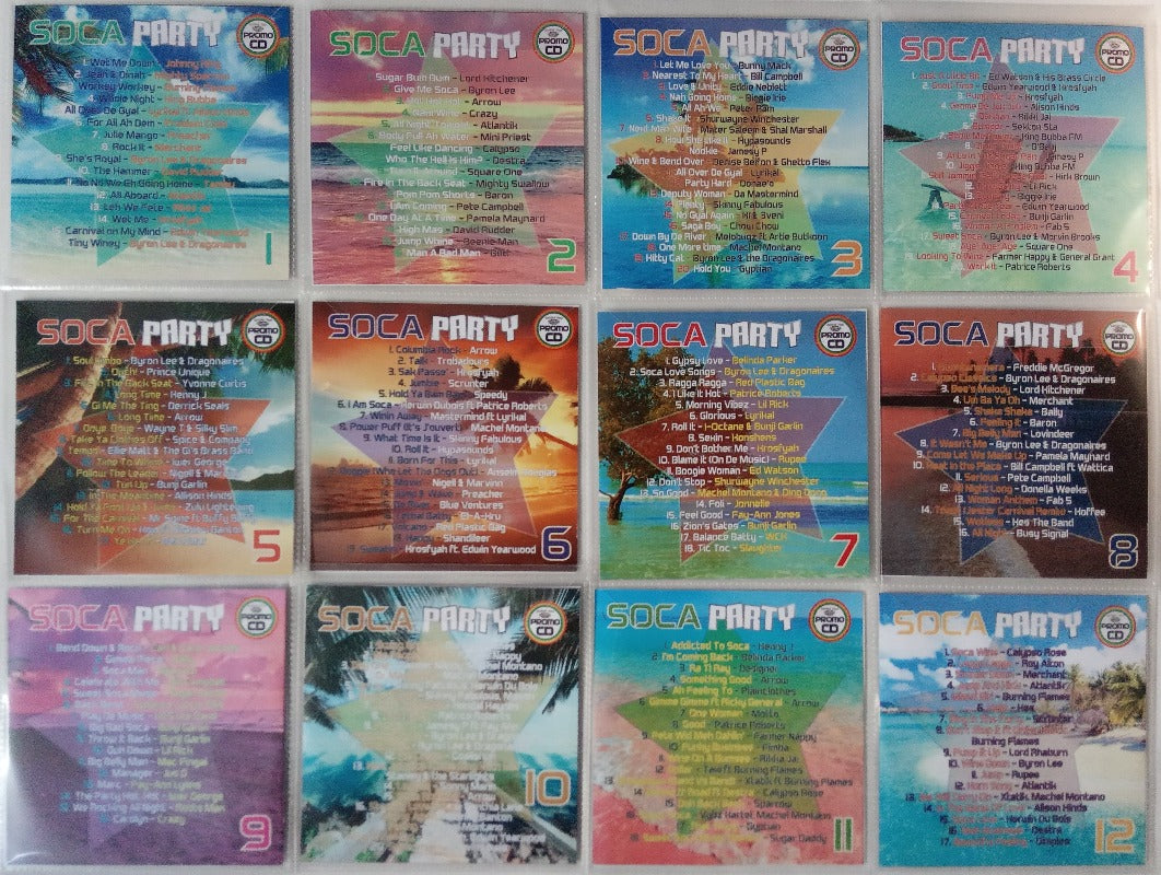 Soca Party Ultra 12CD Pack - Party Discs, Calypso & Soca new & classic, Energy!!