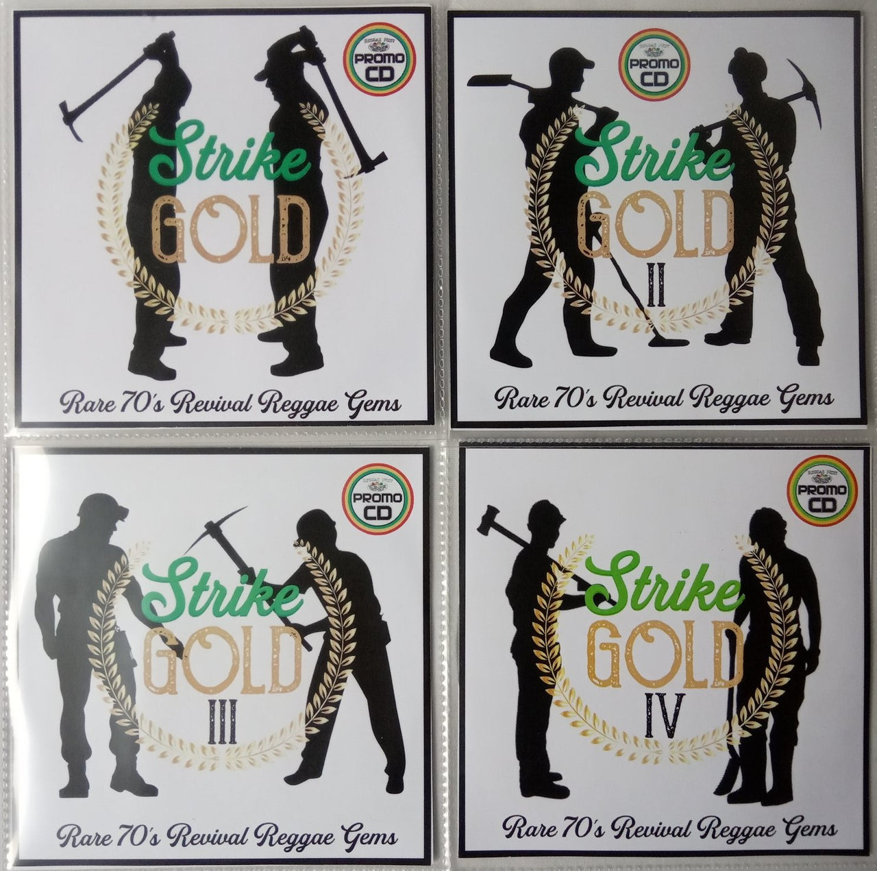 Strike Gold 4CD Jumbo Pack (Vol 1-4) Rare 70's Revival Reggae Gems - the Golden Era of Reggae