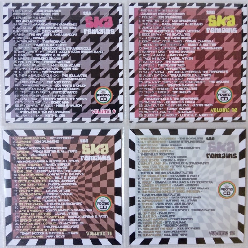 The Ska Remains 4CD Jumbo Pack 3 (Vol 9-12) - Classic/Rare Ska - 114 Big Tunes