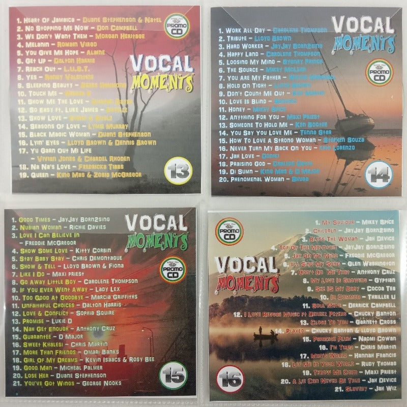 Vocal Moments 4CD Jumbo Pack 4 (Vol 13-16) - 5 Hours+ Beautiful Vocal Reggae