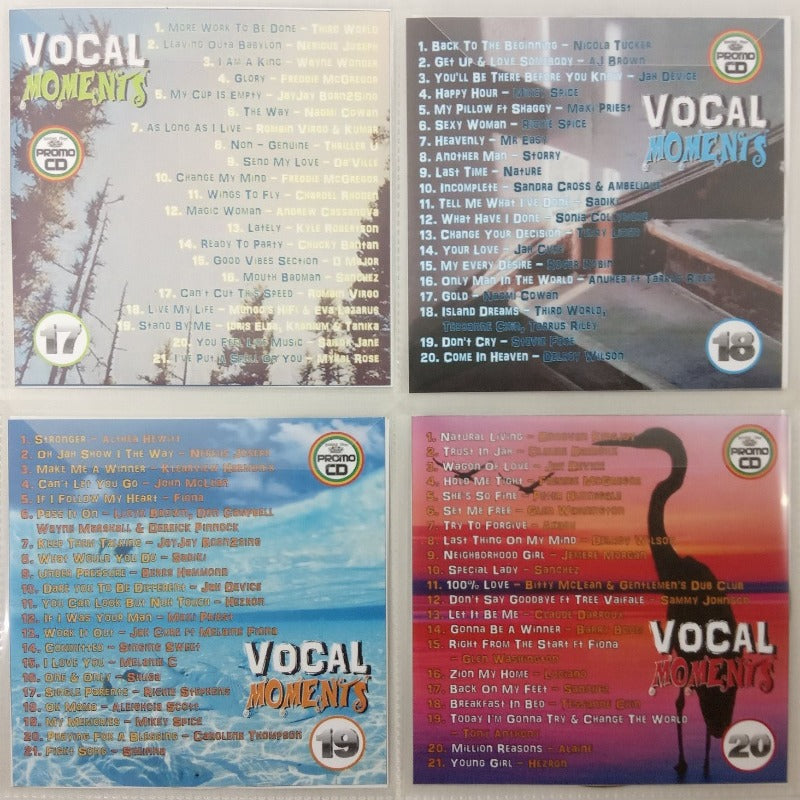 Vocal Moments 4CD Jumbo Pack 5 (Vol 17-20) - 5 Hours+ Beautiful Vocal Reggae