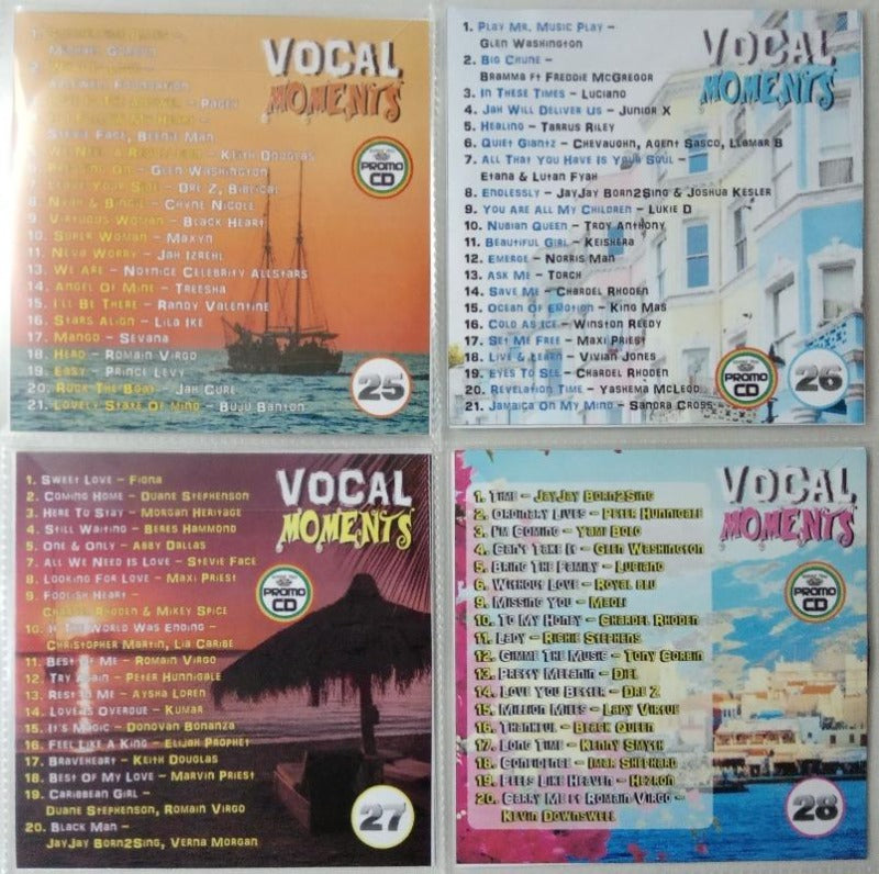 Vocal Moments 4CD Jumbo Pack 7 (Vol 25-28) - 5 Hours+ Beautiful Vocal Reggae