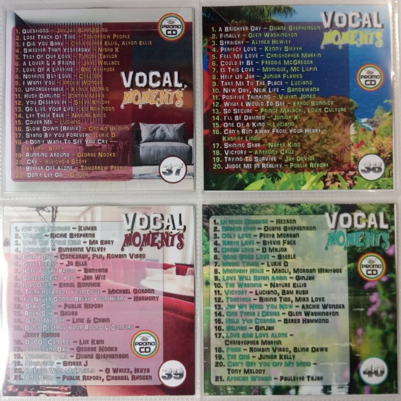Vocal Moments 4CD Jumbo Pack 10 (Vol 37-40) - 5 Hours+ Beautiful Vocal Reggae