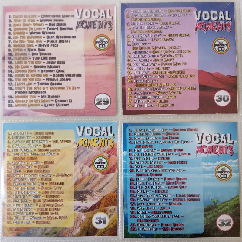 Vocal Moments 4CD Jumbo Pack 8 (Vol 29-32) - 5 Hours+ Beautiful Vocal Reggae